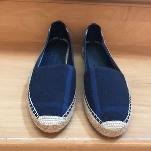 Burberry blue slip on